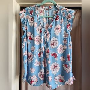 Floral Blue Skirt